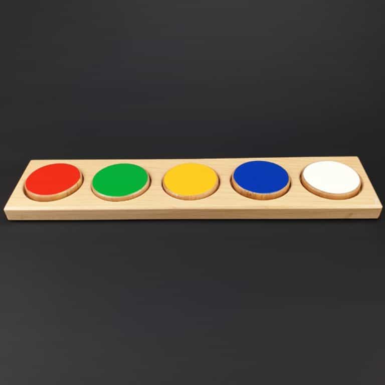 Diagnosticējošā puzle - 5 krāsu apļi