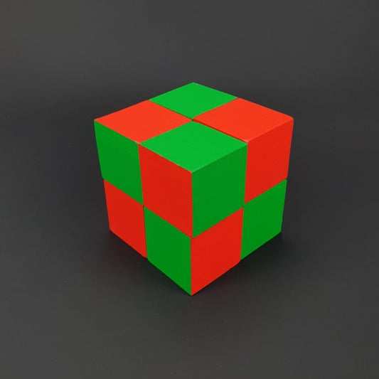 Wooden rubik's cube - Chameleon