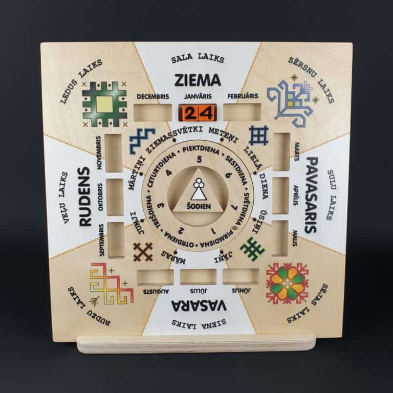 Wooden ethnic calendar