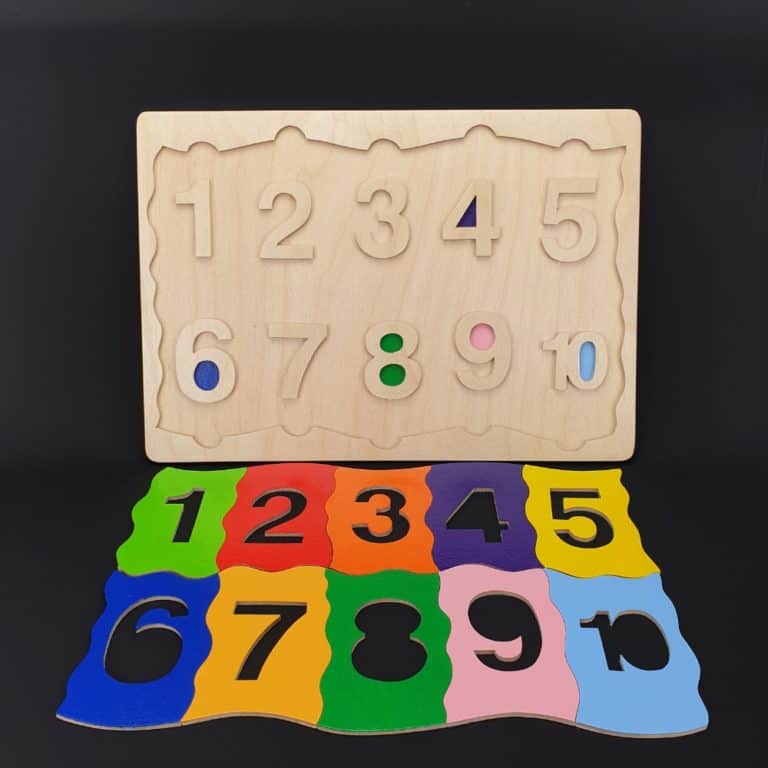 Educational tool for recognizing numbers and learning counting skills - Numbers at the base