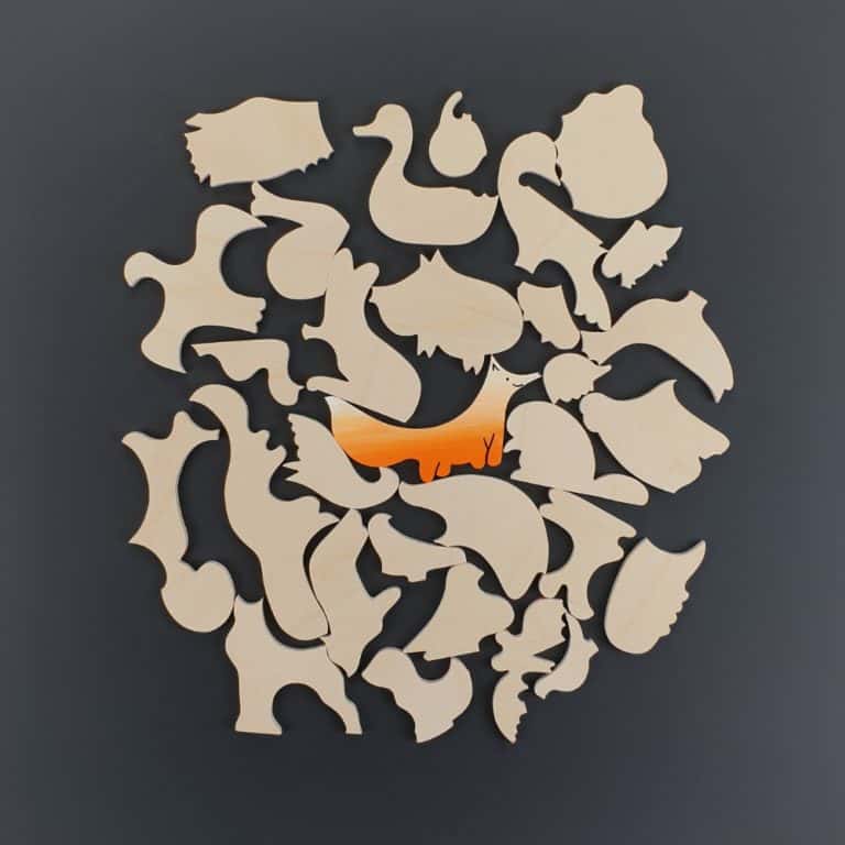 Wooden puzzle - Animal in Animal