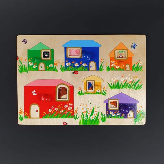 Wooden removable puzzle - toy Removable Boxes